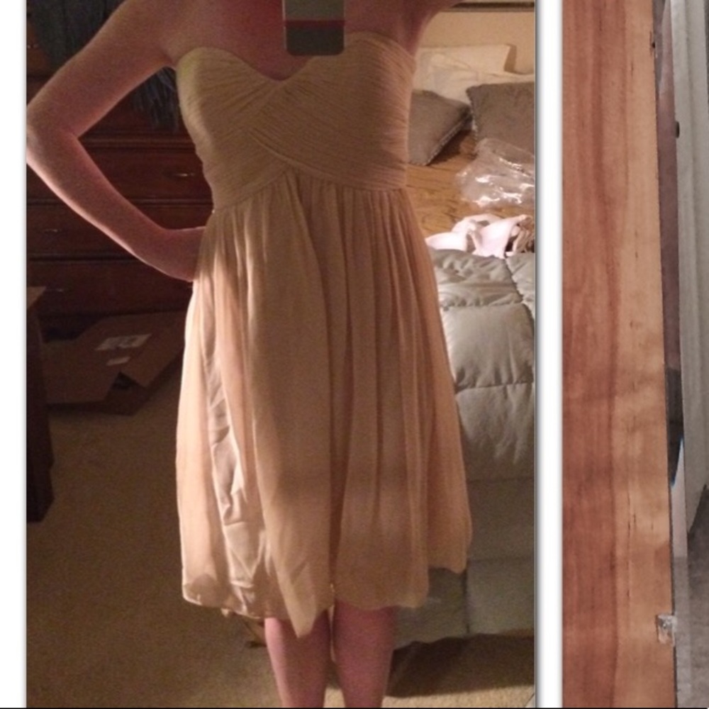 Blush/pink bridesmaid dress (size 4)
